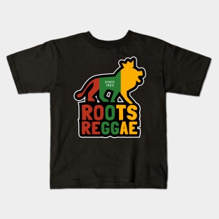 Roots Reggae Since 1960, Jamaican Conquering Lion Kids T-Shirt